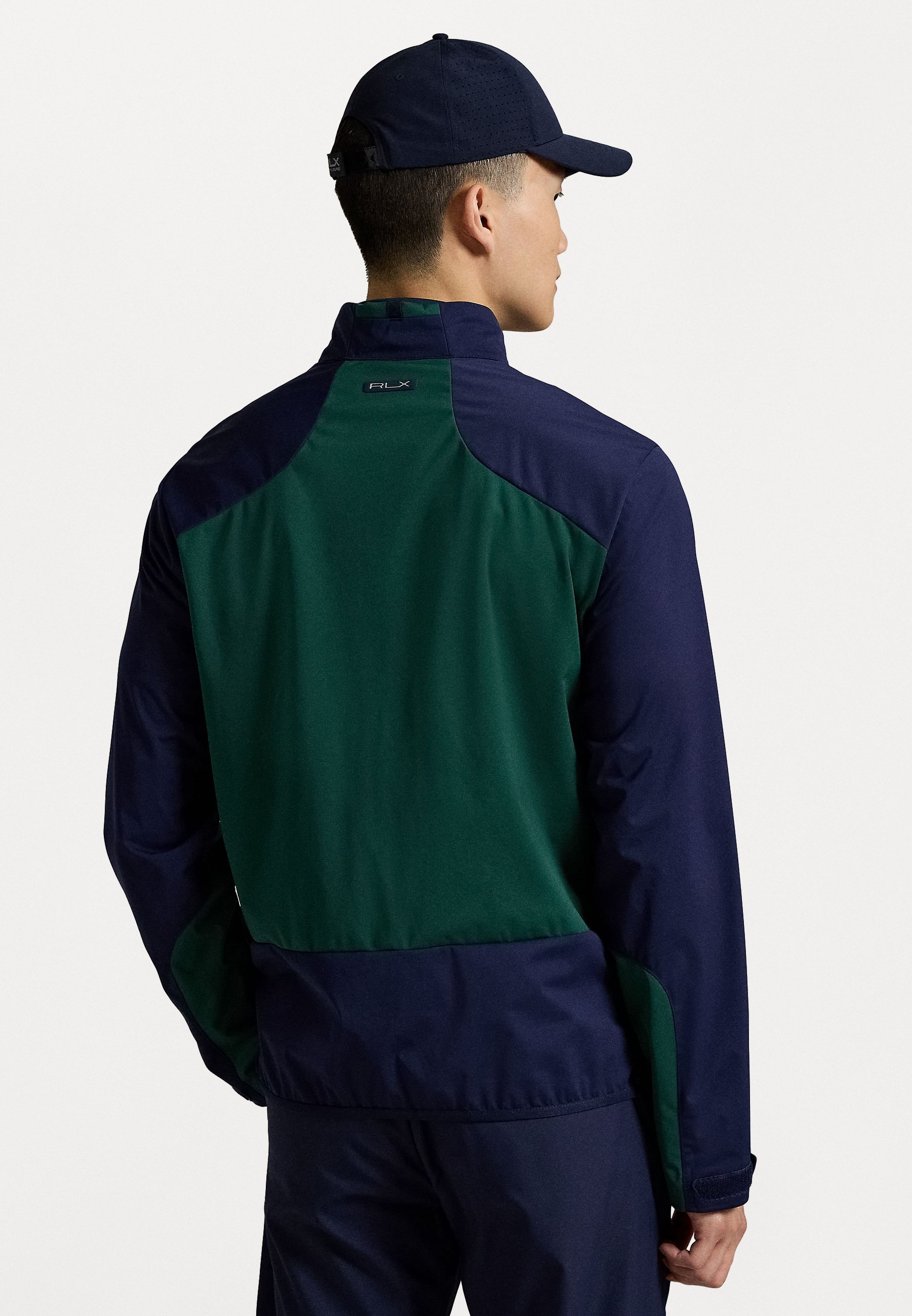 Polo Ralph Lauren Veste coupe-vent pliable à blocs de couleurs - bleu marine raffiné/pin vintage