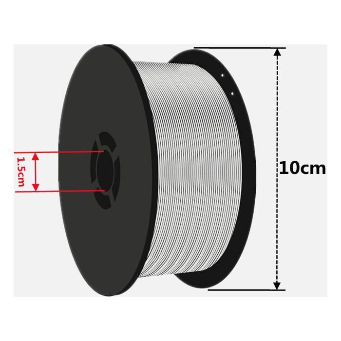 Bobina de alambre tubular sin costura, para gas/MIGMAG, Ø:0,8 mm (1 kg)