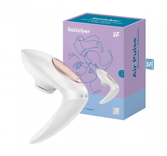 Satisfyer Pro 4 Couples wibrator dla par stymulujący łechtaczkę Biały