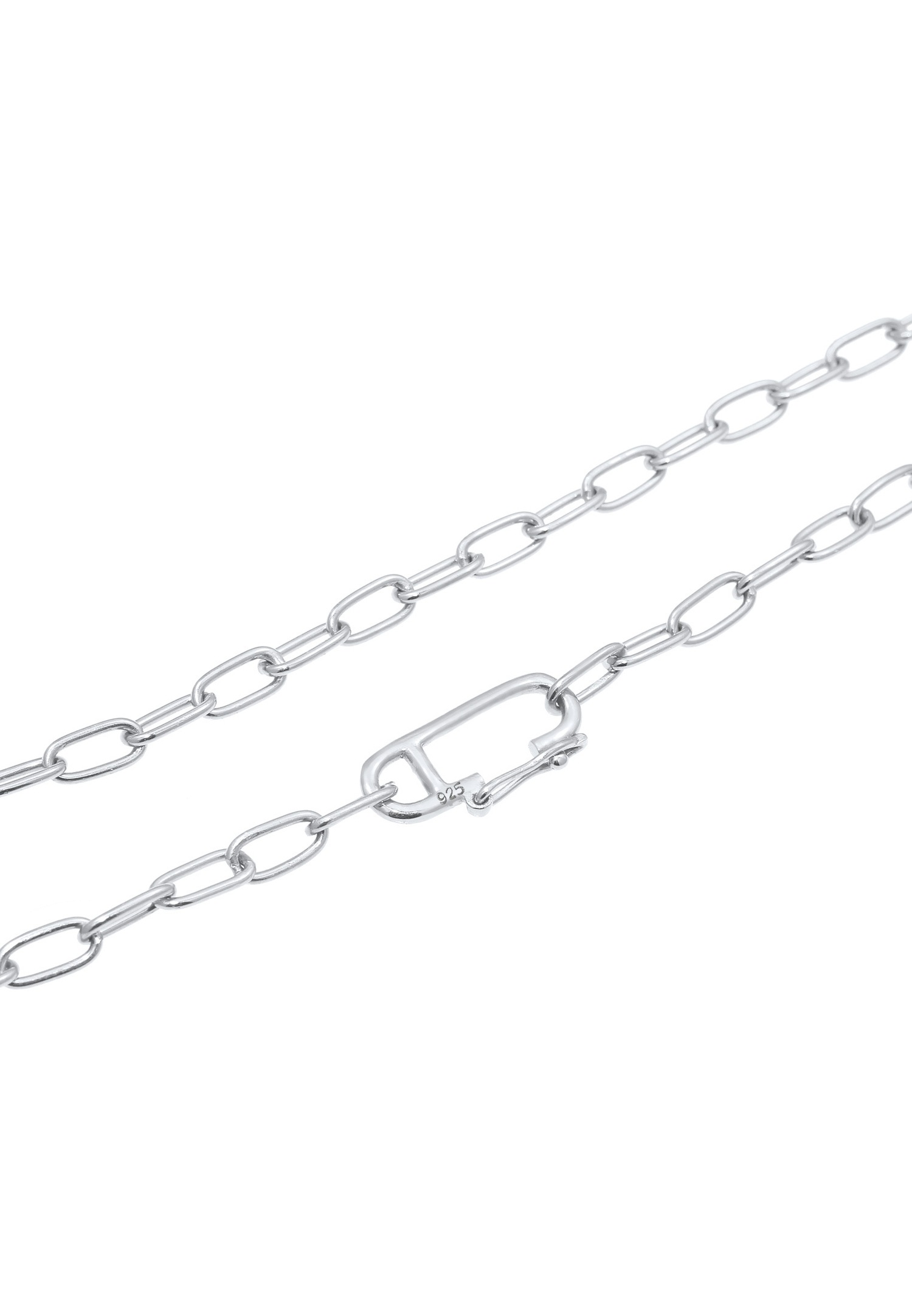 Elli Chaîne à maillons pour dames ajustable en argent sterling 925 plaqué or