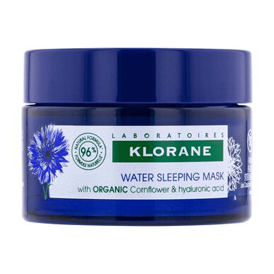 Klorane Cornflower Water Sleeping Mask Cyan Bio Night Mask hyaluronihapolla 50 ml 50 ml
