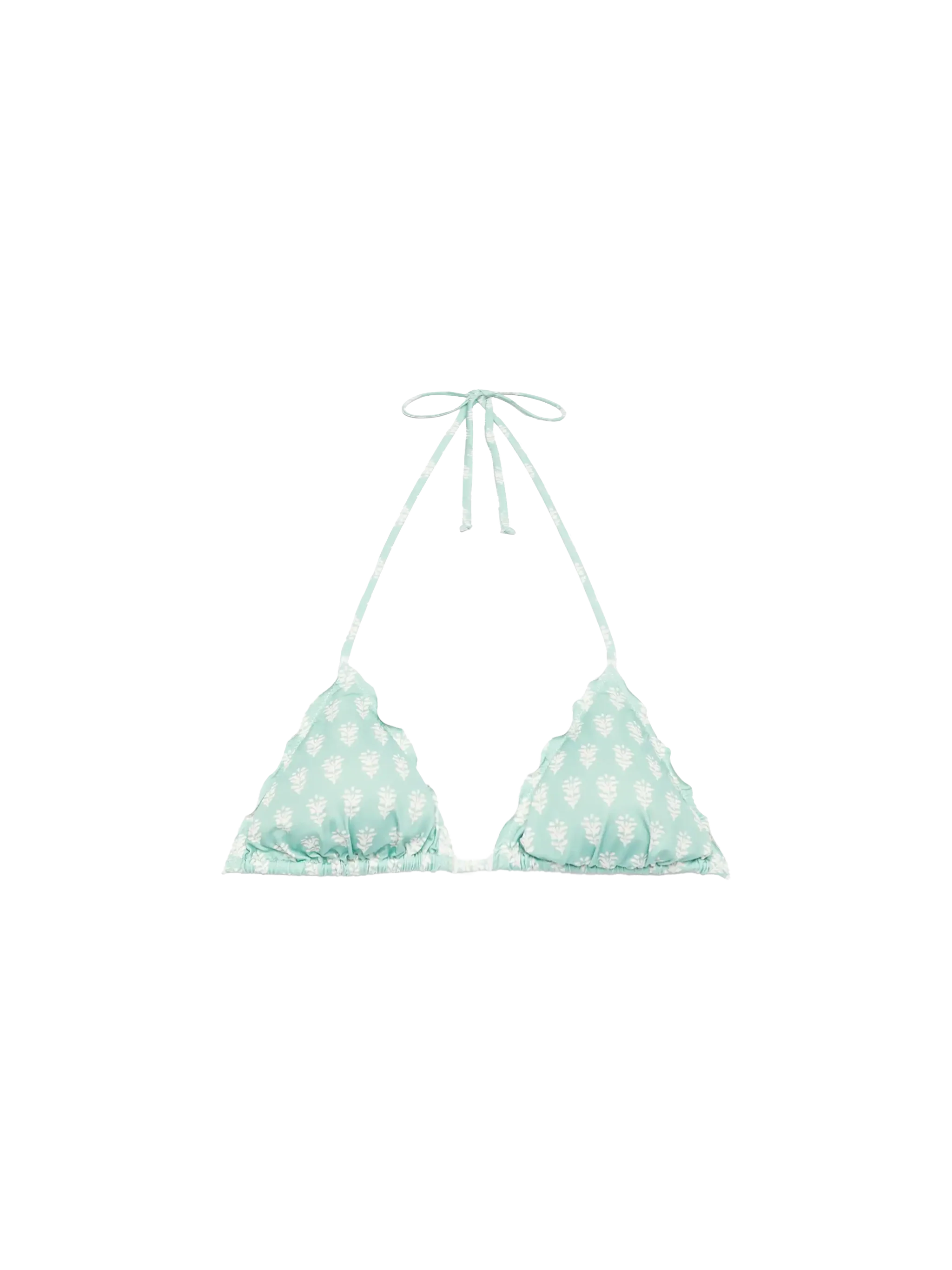 Top triangular clásico Sagitario con estampado floral