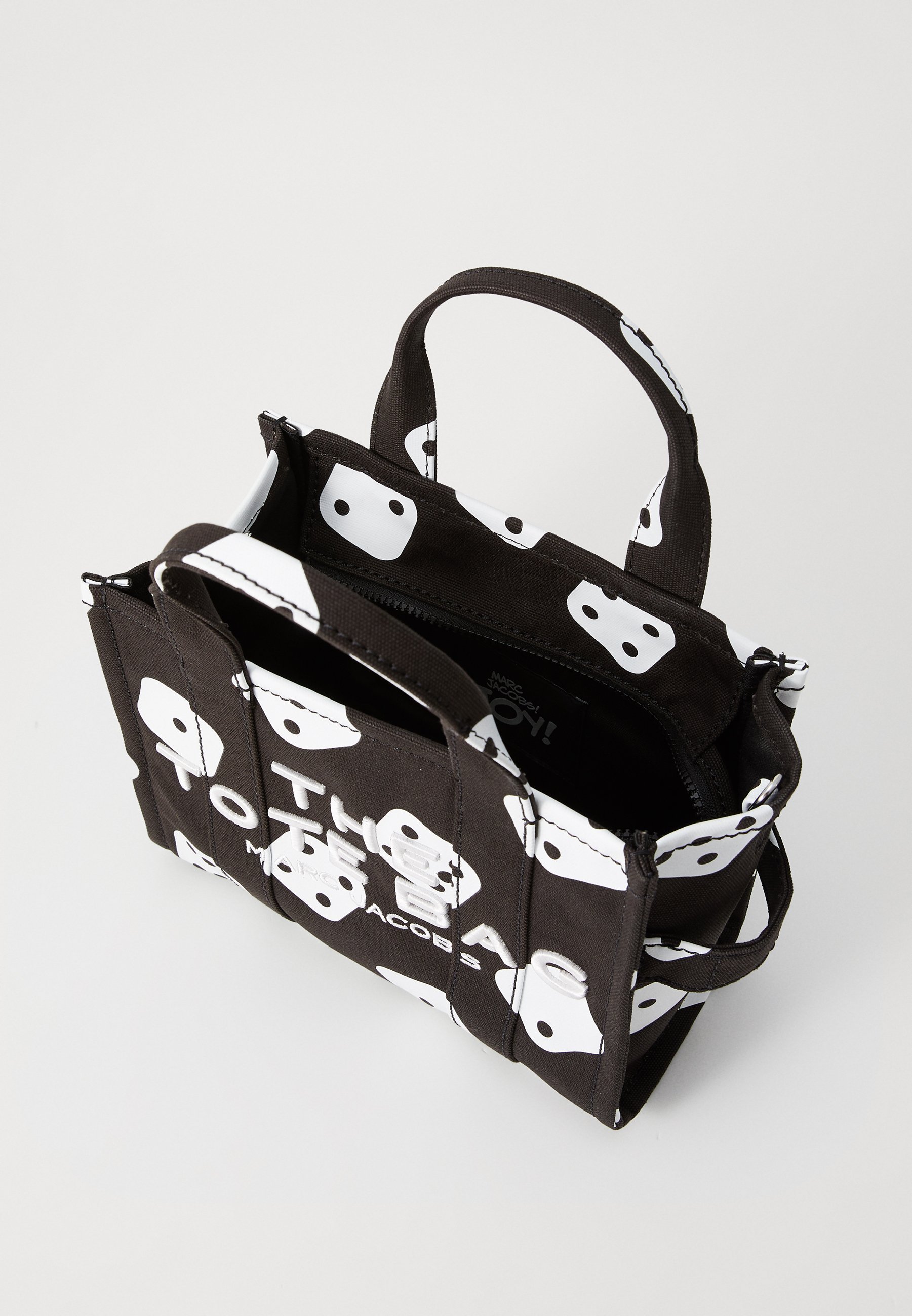 MARC JACOBS THE SMALL TOTE - Borsa a mano - nero/bianco
