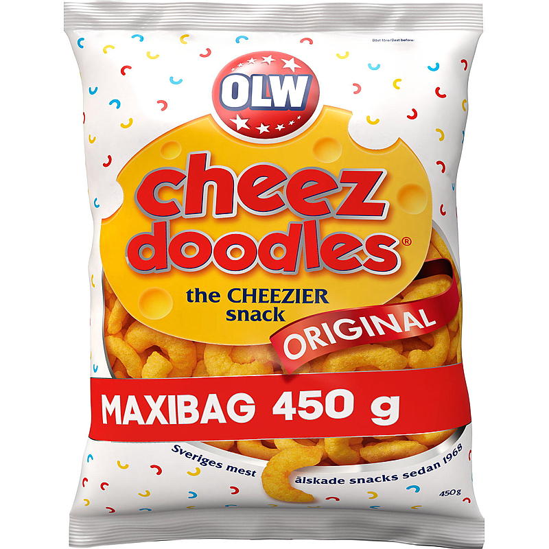 OLW Cheez Doodles 450 g maksilaukku OLW