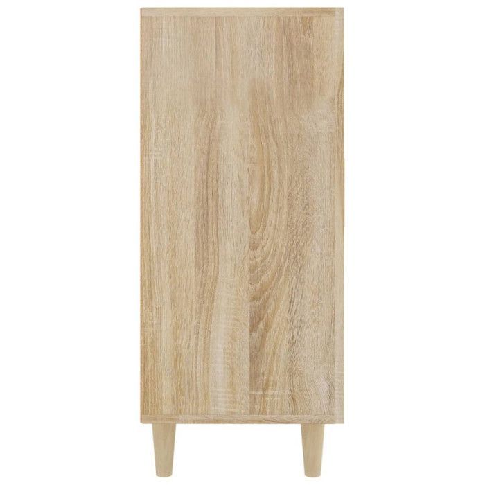 812495 vidaXL Aparador Sonoma Roble 90x34x80 cm Madera de ingeniería