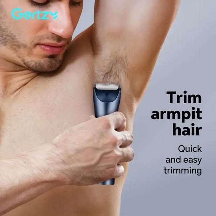Professionnel Homme Corps Poils Trimmer - Rasoir Électrique avec Barber, Trimmer Moustaches, Charge USB, Accessoires Barber