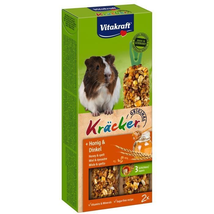 Premio - VITAKRAFT - Kräcker Miel y Espelta P/2 - Sin azúcar - Para cobayas