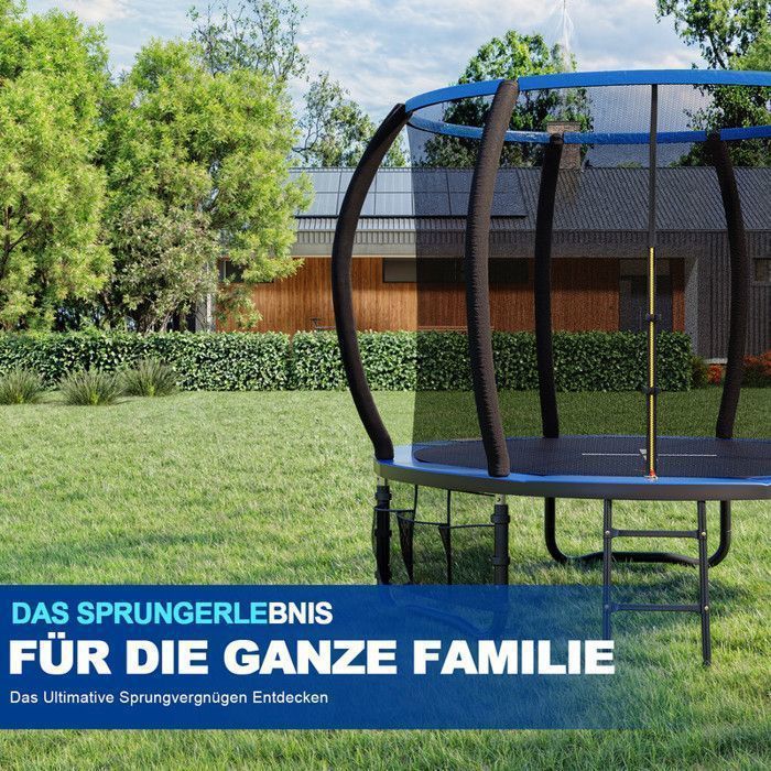Cama elástica infantil para exteriores, con red de seguridad, cubierta protectora, diseño de calabaza, capacidad de carga de 150 kg.