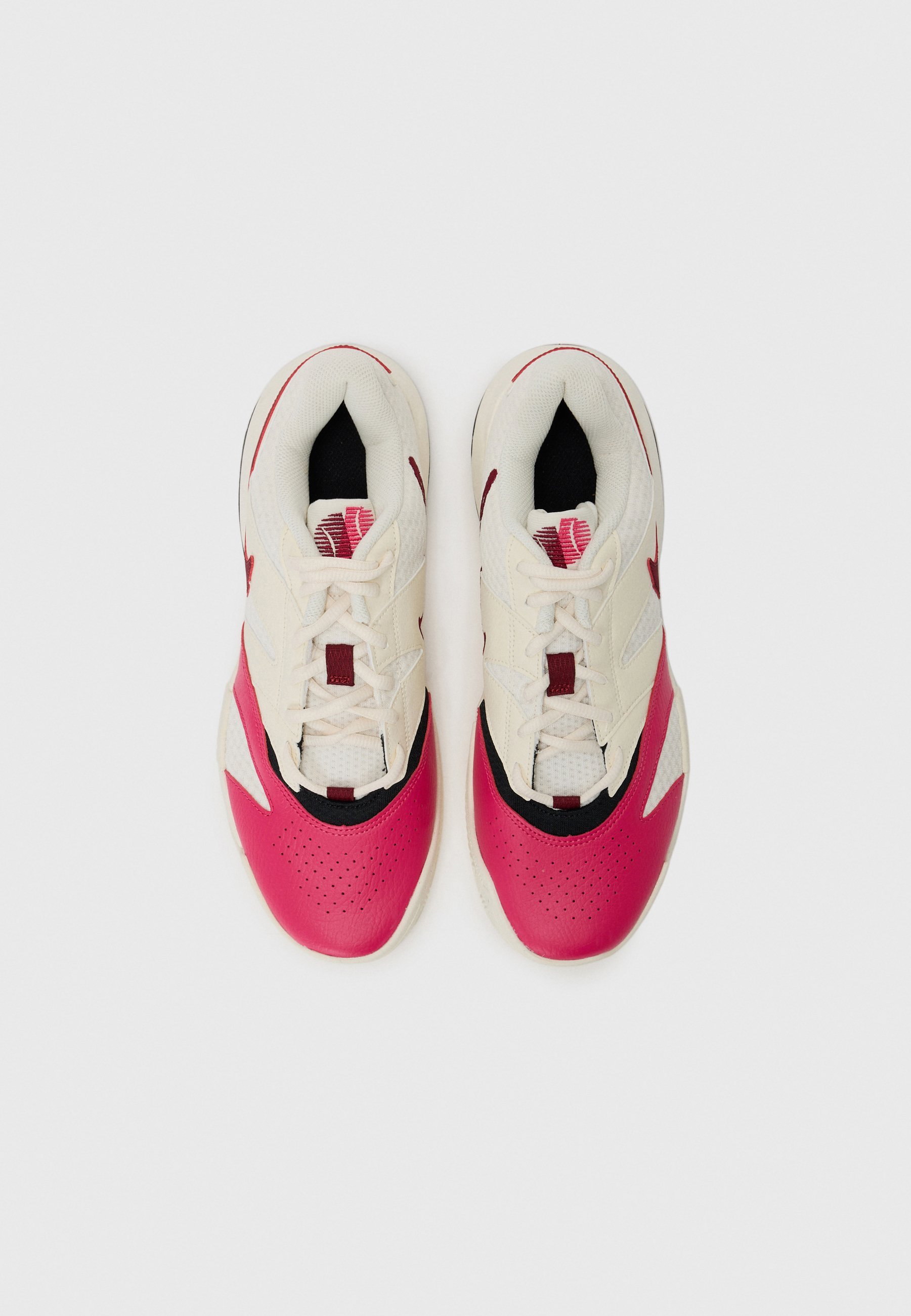 Nike Performance COURT LITE 4 - Tenisové boty na antuku - black/white/white/red/black