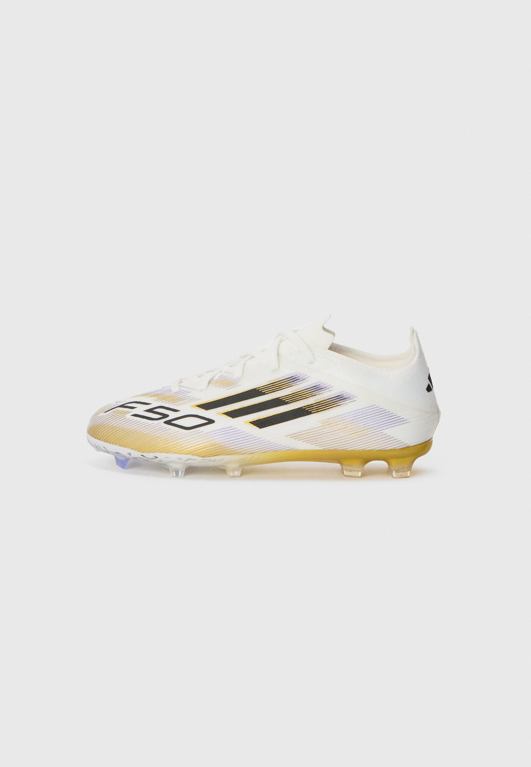 adidas Performance F50 ELITE UNISEX - Voetbalschoenen voor stevige ondergrond - wit/core black/goudkleurig