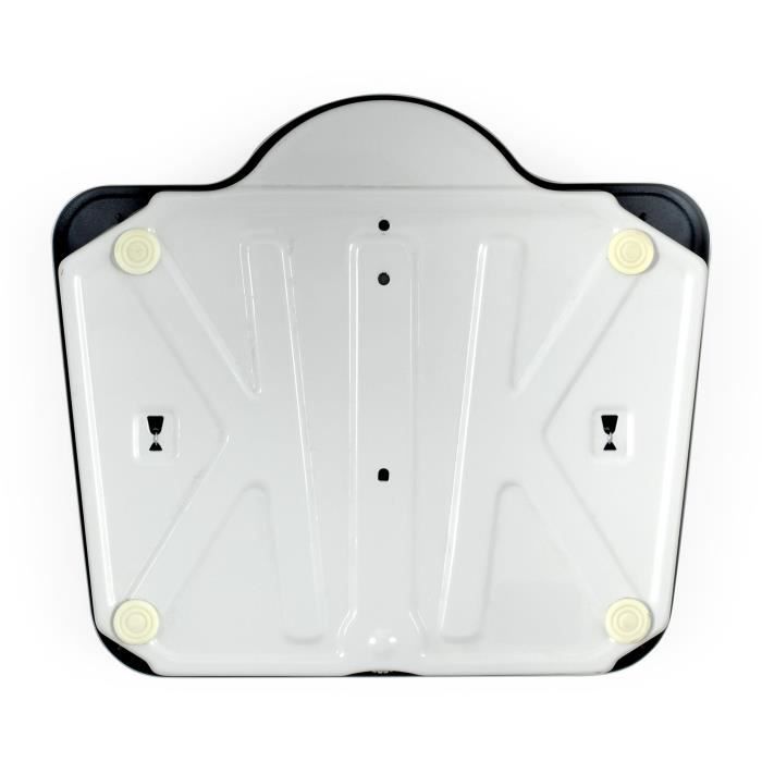 Pèse-personne mécanique rétro - LIVOO - DOM490 - Sans pile - Max 136 kg - Métal antidérapant - Blanc