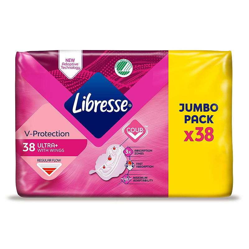 Libresse Libresse bind 38 stk. Ultra Normal Wing Jumbo