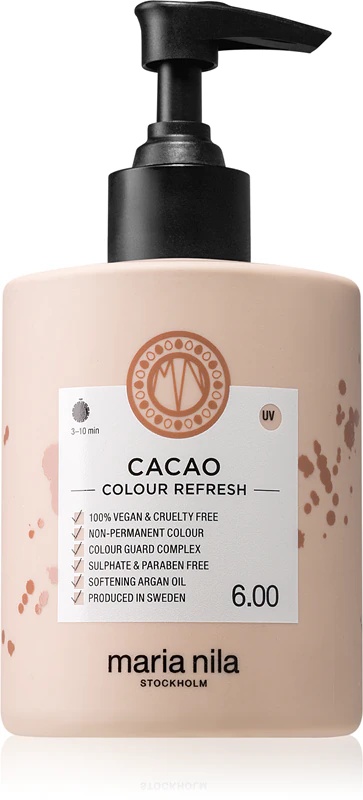 Maria Nila Colour Refresh Cacao maiga barojoša maska bez permanentiem krāsu pigmentiem