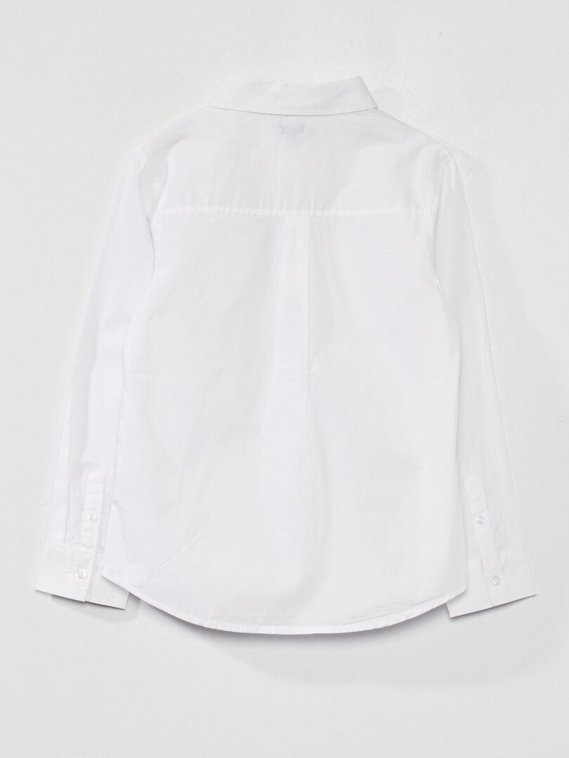 Camisa de popeline - Branca