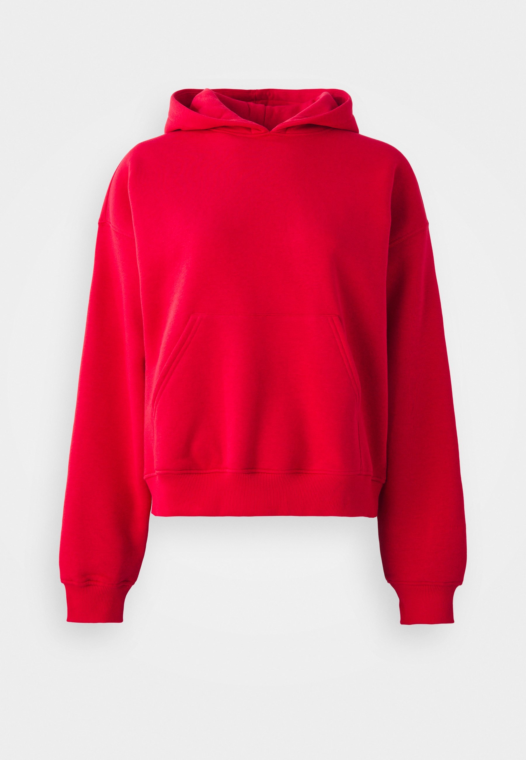 Sweat à capuche Gina Tricot BASIC ORIGINAL - Rouge à lèvres