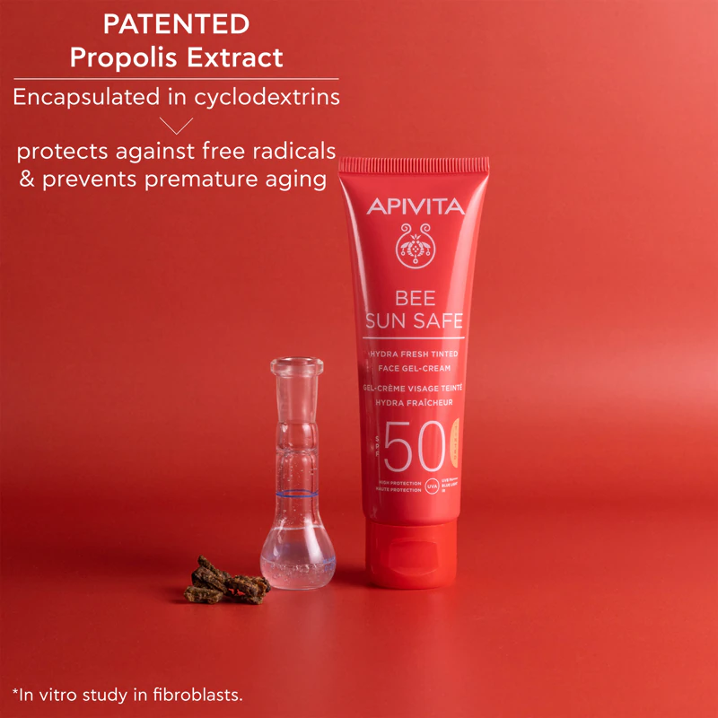 Apivita Bee Sun Safe Hydra Face getinte gelcrème SPF50