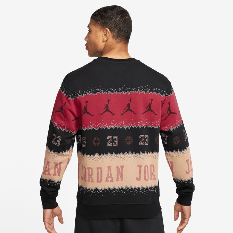 Essentiële leden Holiday Fleece Crew Pullover
