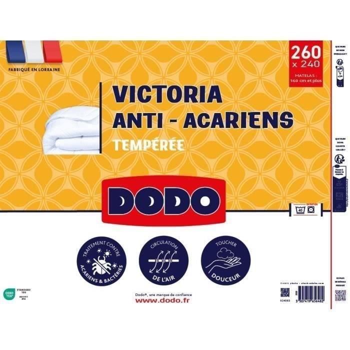 Edredón antiácaros DODO Victoria de 300 g/m², 240 x 260 cm, blanco
