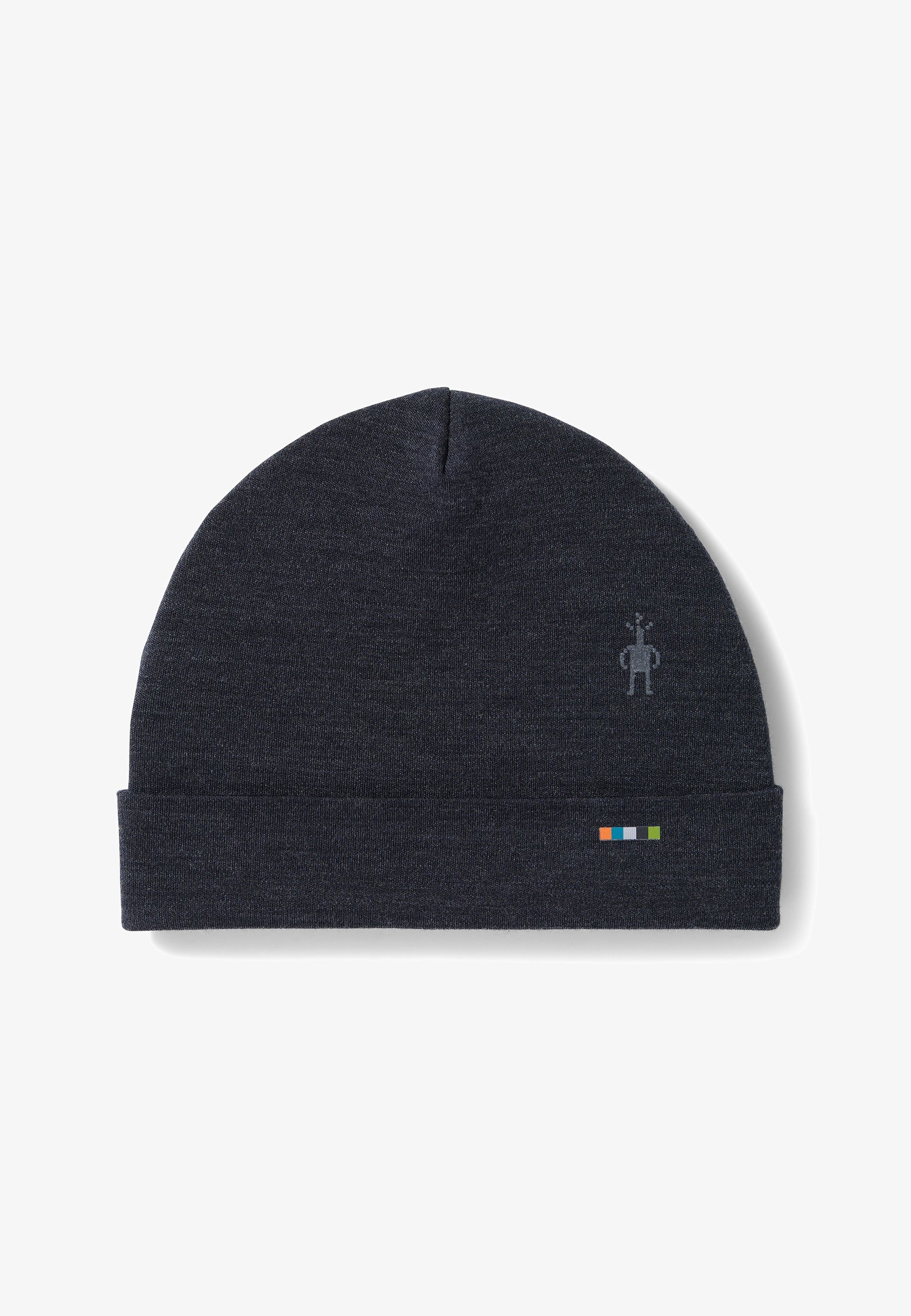 Smartwool Beanie met omslag - antraciet
