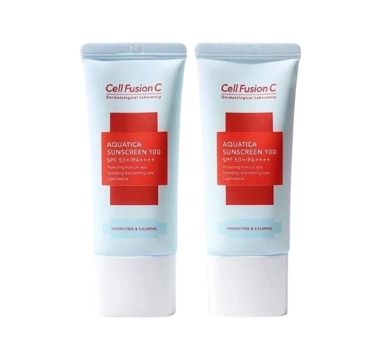 Cell Fusion C Aquatica ochronny krem do twarzy SPF50  PA     2 x 35 ml