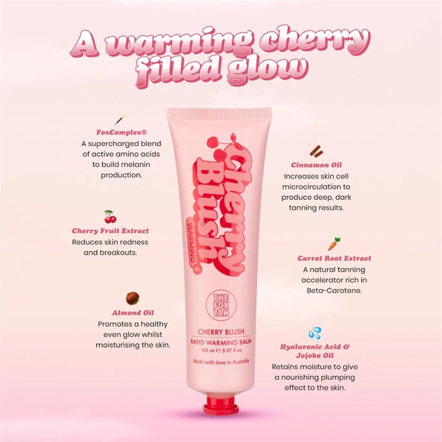 THE FOX TAN Selbstbräuner Cherry Blush Schnellwärmender Balsam - 150 ml