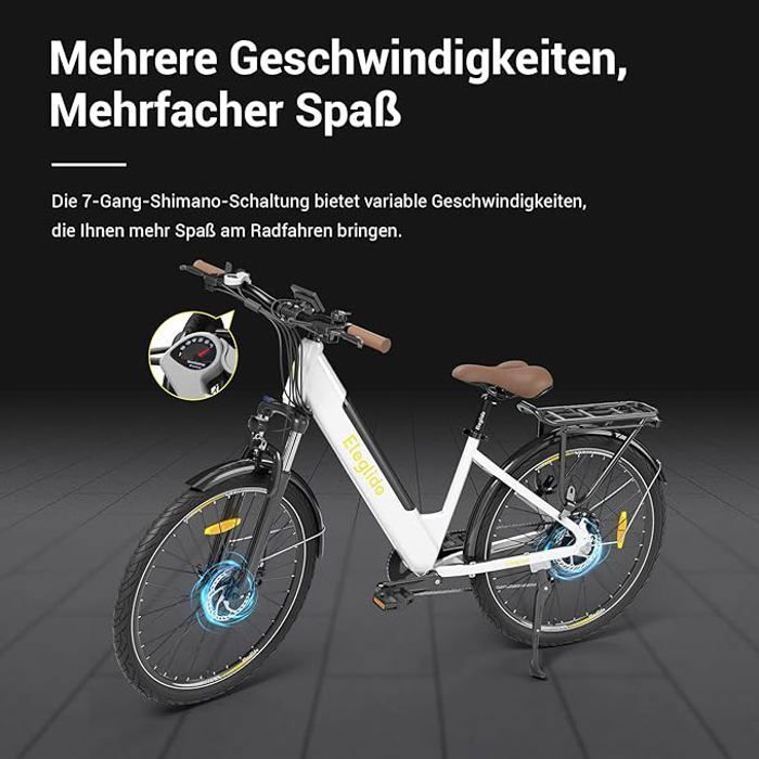 Electric Bike - Eleglide - T1 Step-Thru - 27.5 inches - 36V 13Ah - 100km Range