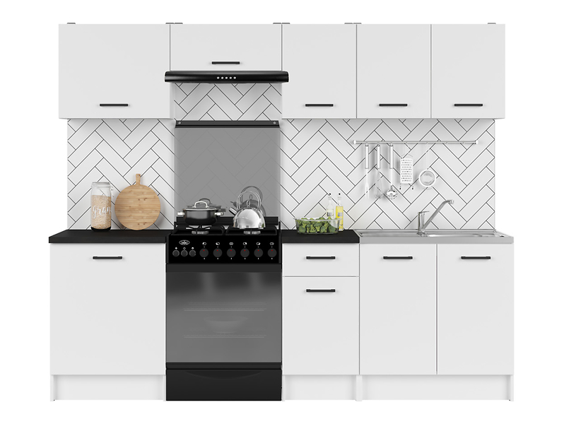 Komplet kuchenny Sara Line 240 cm biały