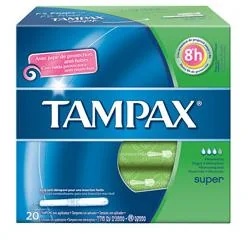 TAMPAX Tampax Blue Box Super Tampons für mittlere und starke Blutungen, 20 Stück