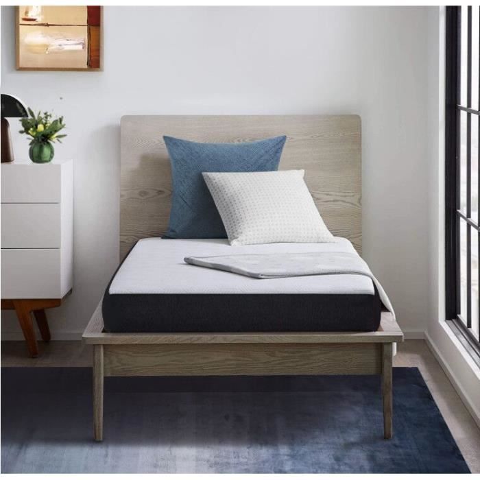 Matelas mousse 90x200 - IZTOSS - Luxe mousse à mémoire - Epaisseur 19 cm - Confort ferme