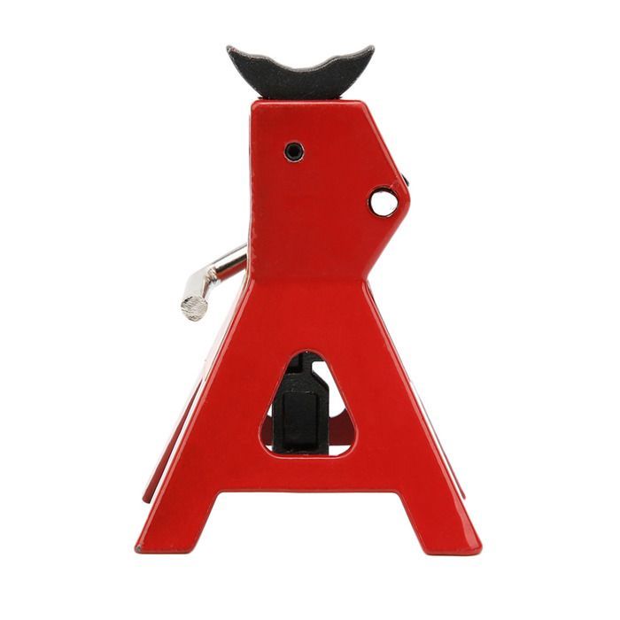Lot de 2 supports de cric en métal 6T pour voiture télécommandée 1/10, rouge