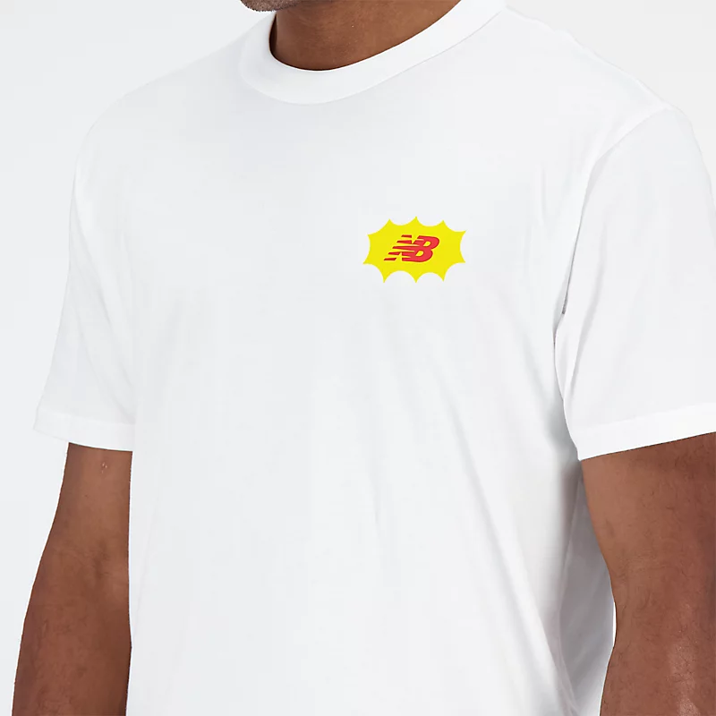 Μπλούζα Homme Essentials Reimagined από βαμβακερό ζέρσεϊ με κοντό μανίκι - ΛΕΥΚΟ