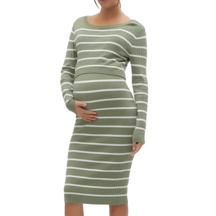 Mamalicious Ewsiv Women's Green Nursing Dress