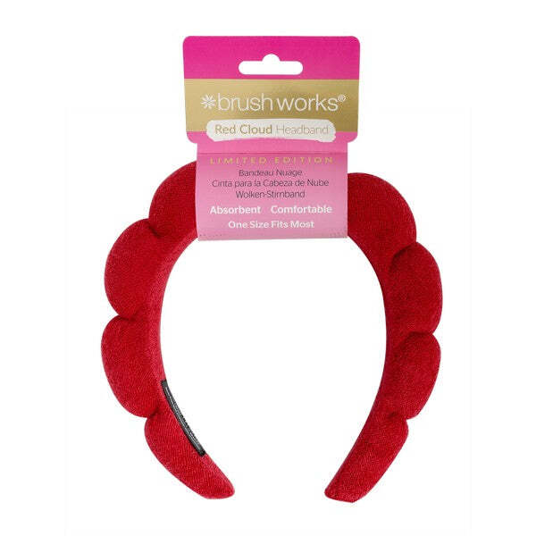 Brushworks Limited Edition Cloud-hoofdband (rood)