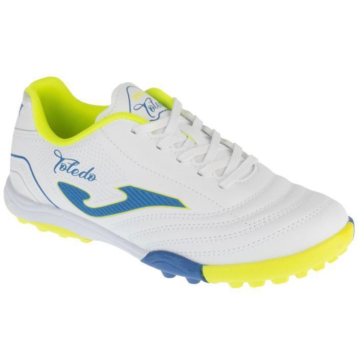 Botas de fútbol para césped artificial para niño - Blancas - Joma Toledo Jr 26 TOJS TF