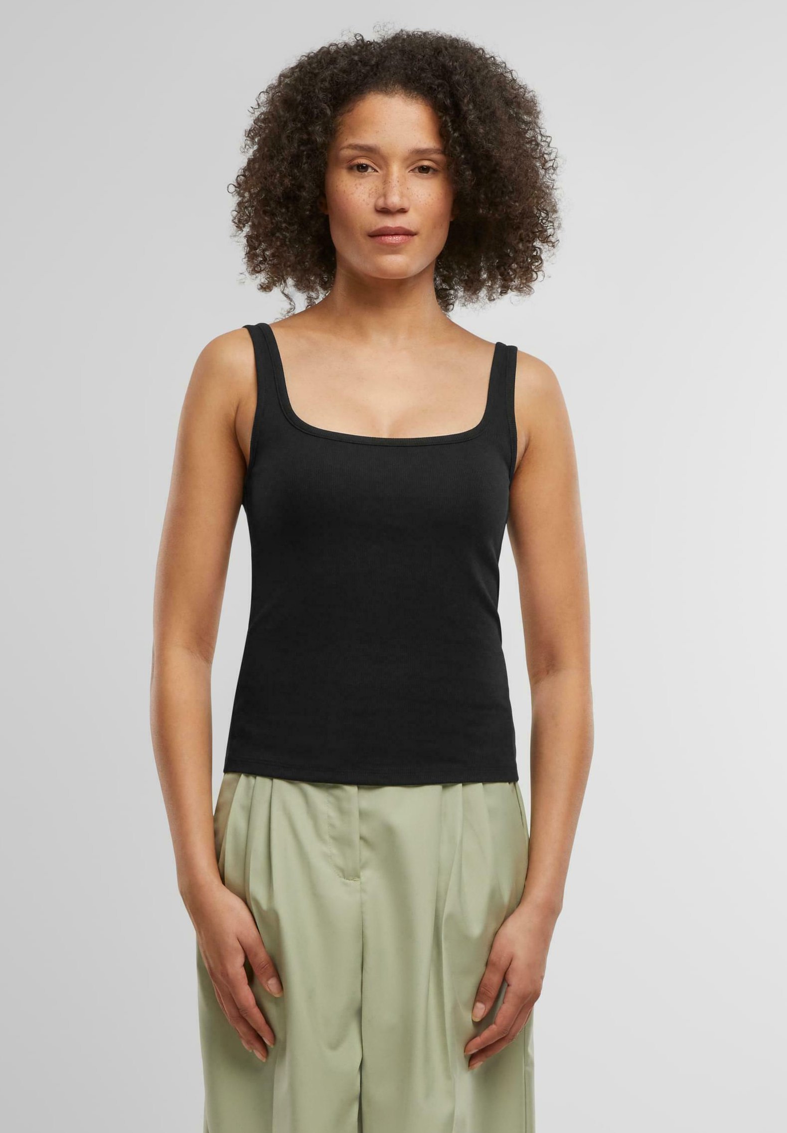 Urban Classics WIDE NECK 2-PACK - Top - black