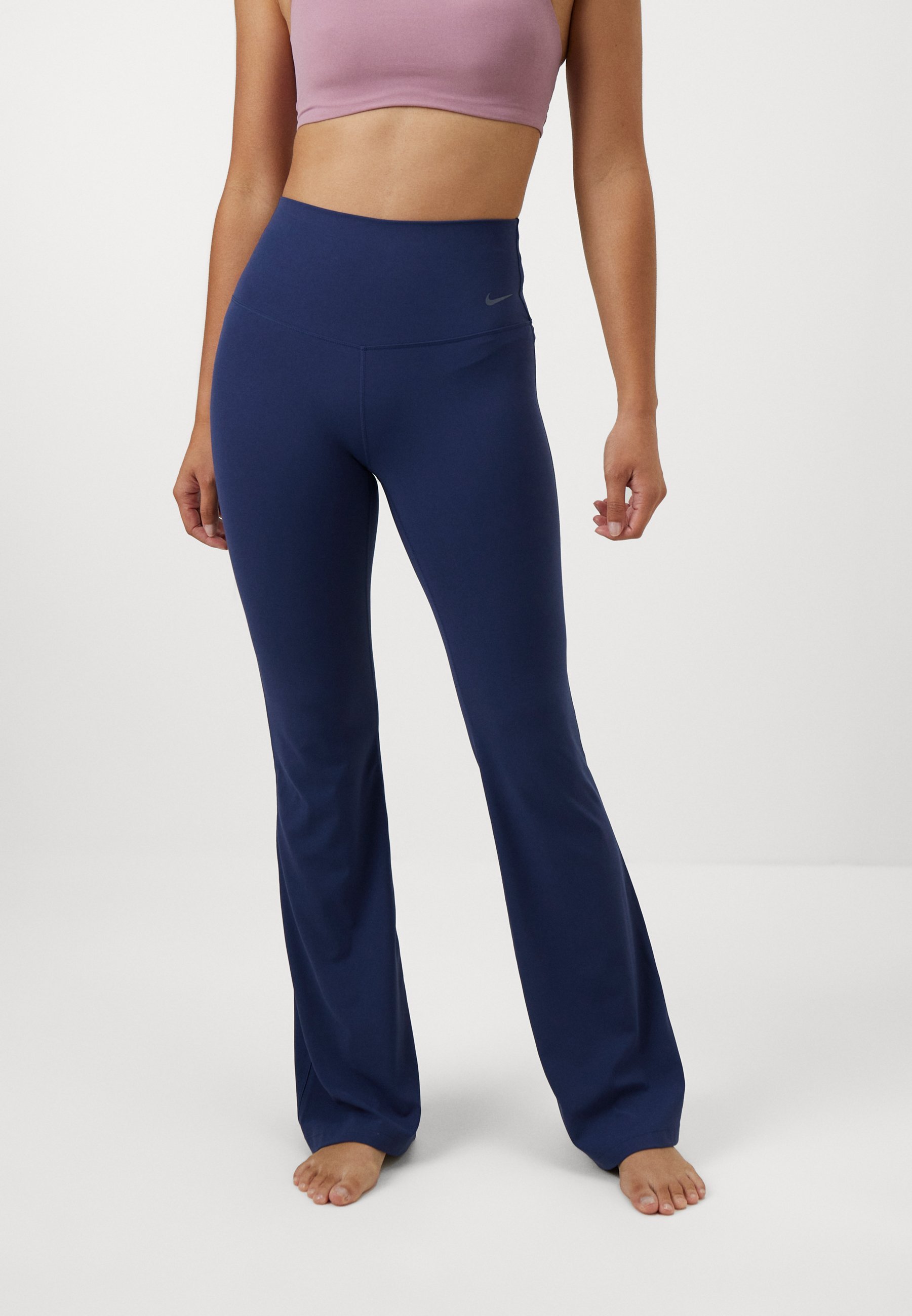 Nike Performance ZENVY FLARE - Leggings - middernachtblauw/zwart