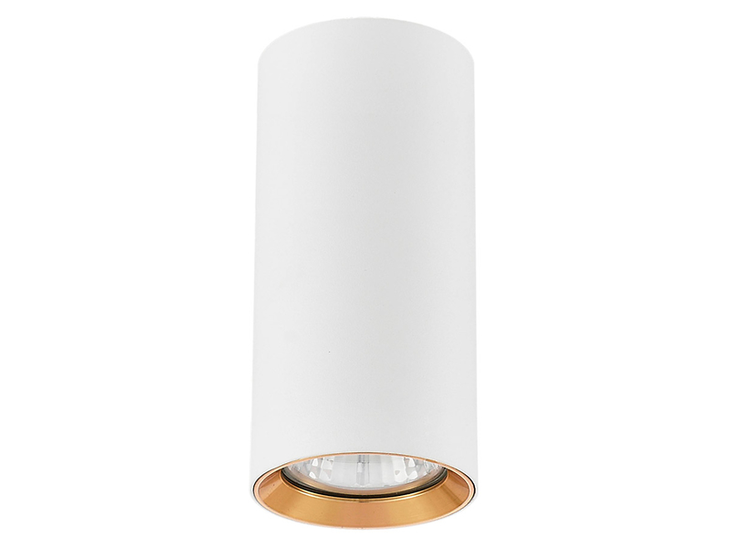 Plafon Manacor 13 cm metalowy biało-złoty