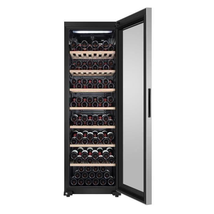 Wine cellar for aging - HAIER HWS188GAE - Freestanding - 188 bottles - Single zone - H185 x W59.5 cm - Black