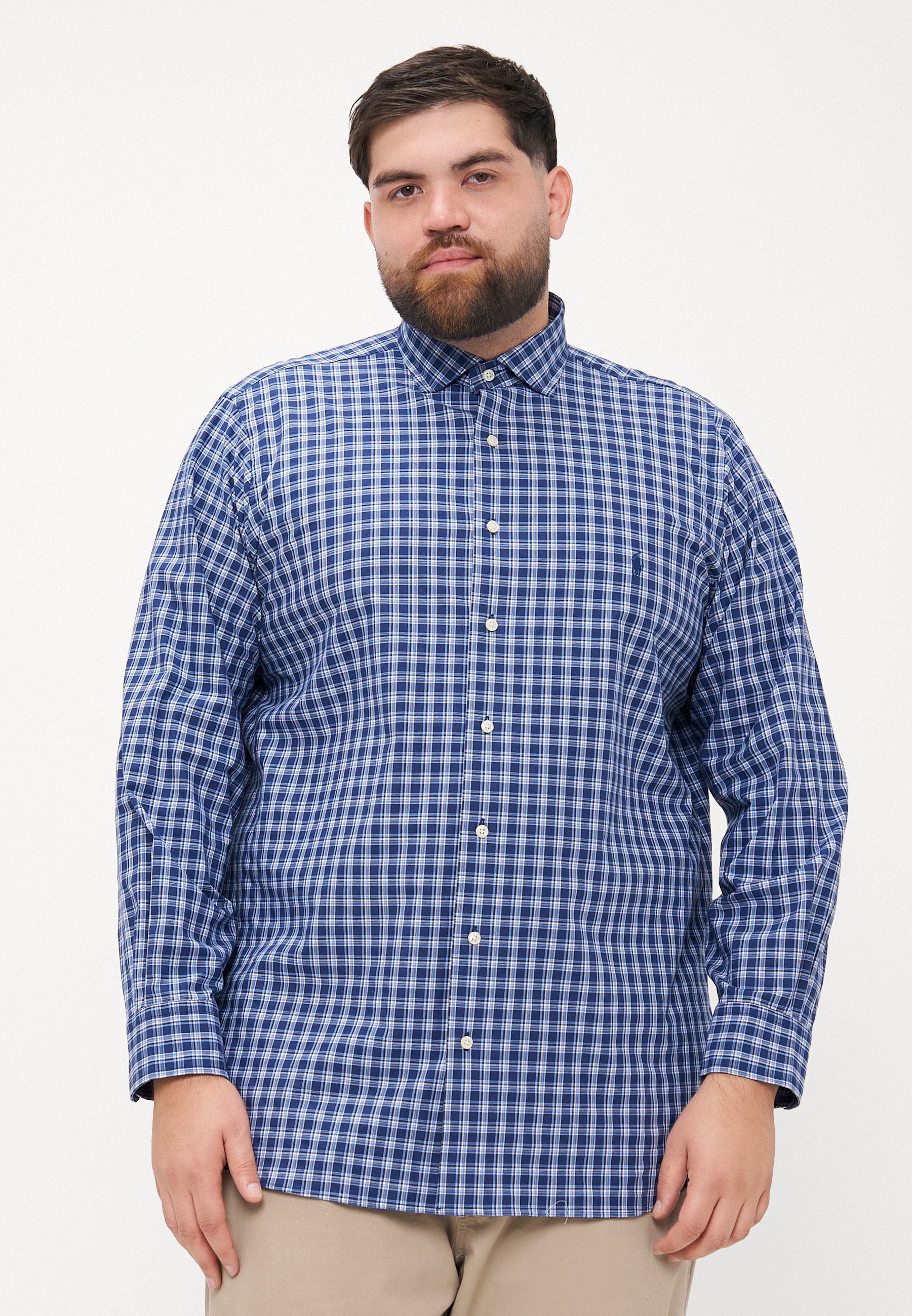 Polo Ralph Lauren Grandes Tailles - Chemise de sport à manches longues - marine/multicolore