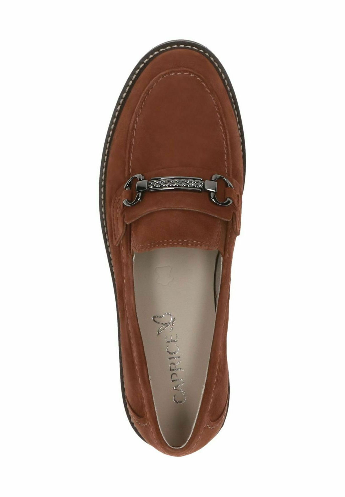 Caprice Slip-ons - cognac suède