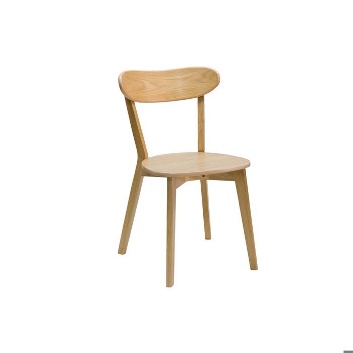 Miliboo - Chaises vintage bois clair chêne (lot de 2) DOVE