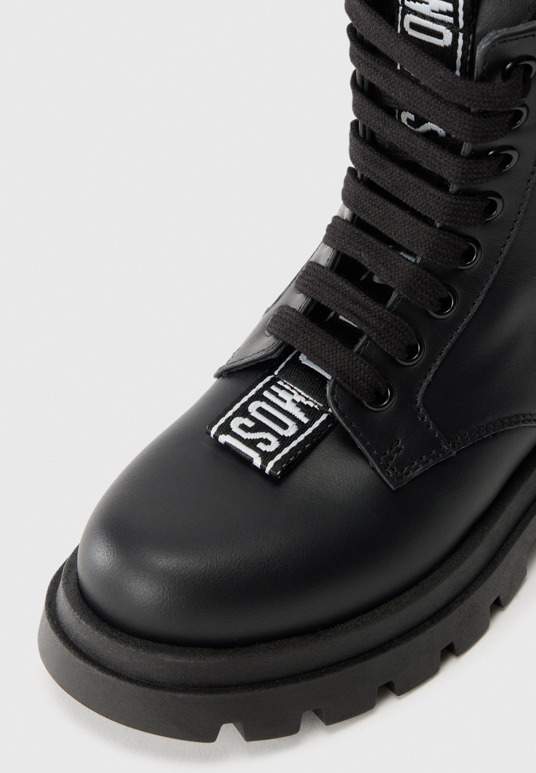 MOSCHINO UNISEX - Enkellaarsjes met vetersluiting - zwart
