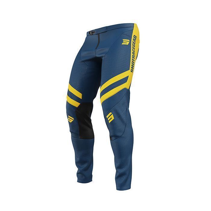 Pantalon moto cross SHOT RACE GEAR Contact Mythic Blue Yellow