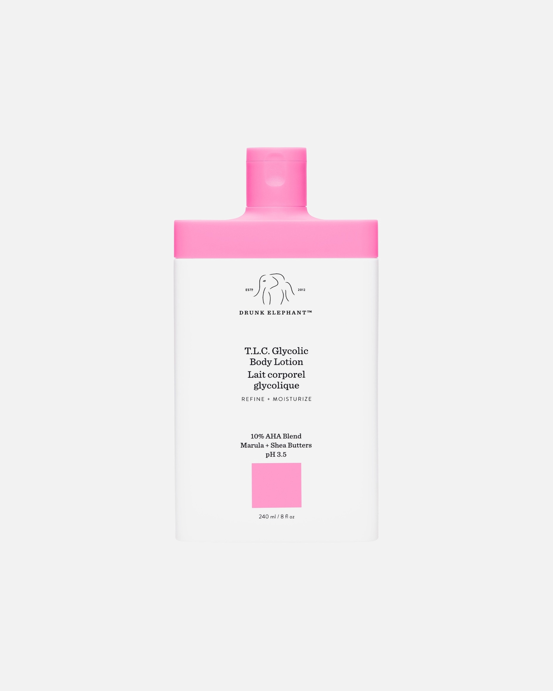 Loción corporal Drunk Elephant TLC con ácido glicólico - 240 ml