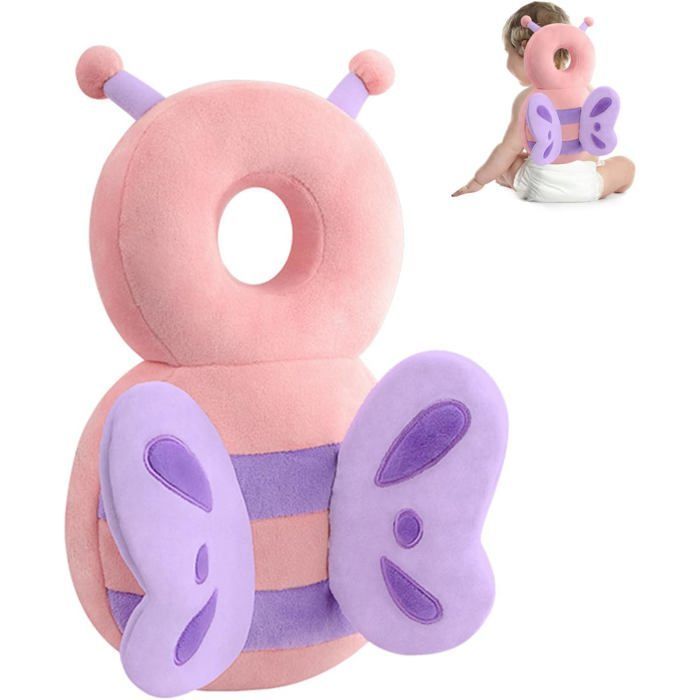TRAHOO-Baby Cojín Anticaída, Protector de Cabeza para Bebé, Casco Protector para Bebé, Mochila Acolchada, Portabebés Elástico (Pap[J672]