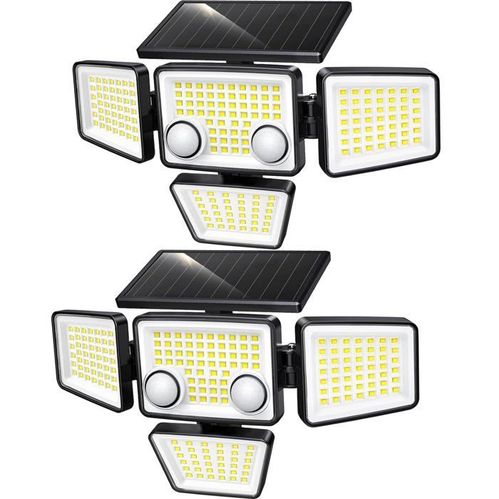 2 proyectores solares con sensor FAIRVIEW de 700 lúmenes