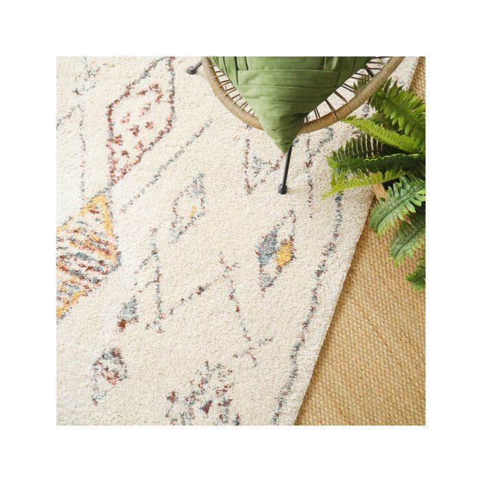 Berbermuster-Teppich – Aufdruck – Mehrfarbig – 160 x 230 cm