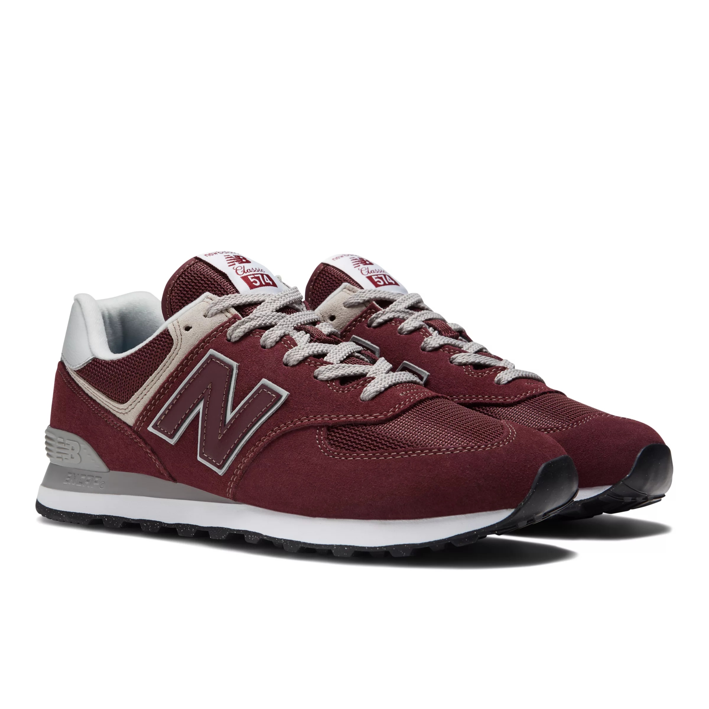 574 Core Burgundy with White