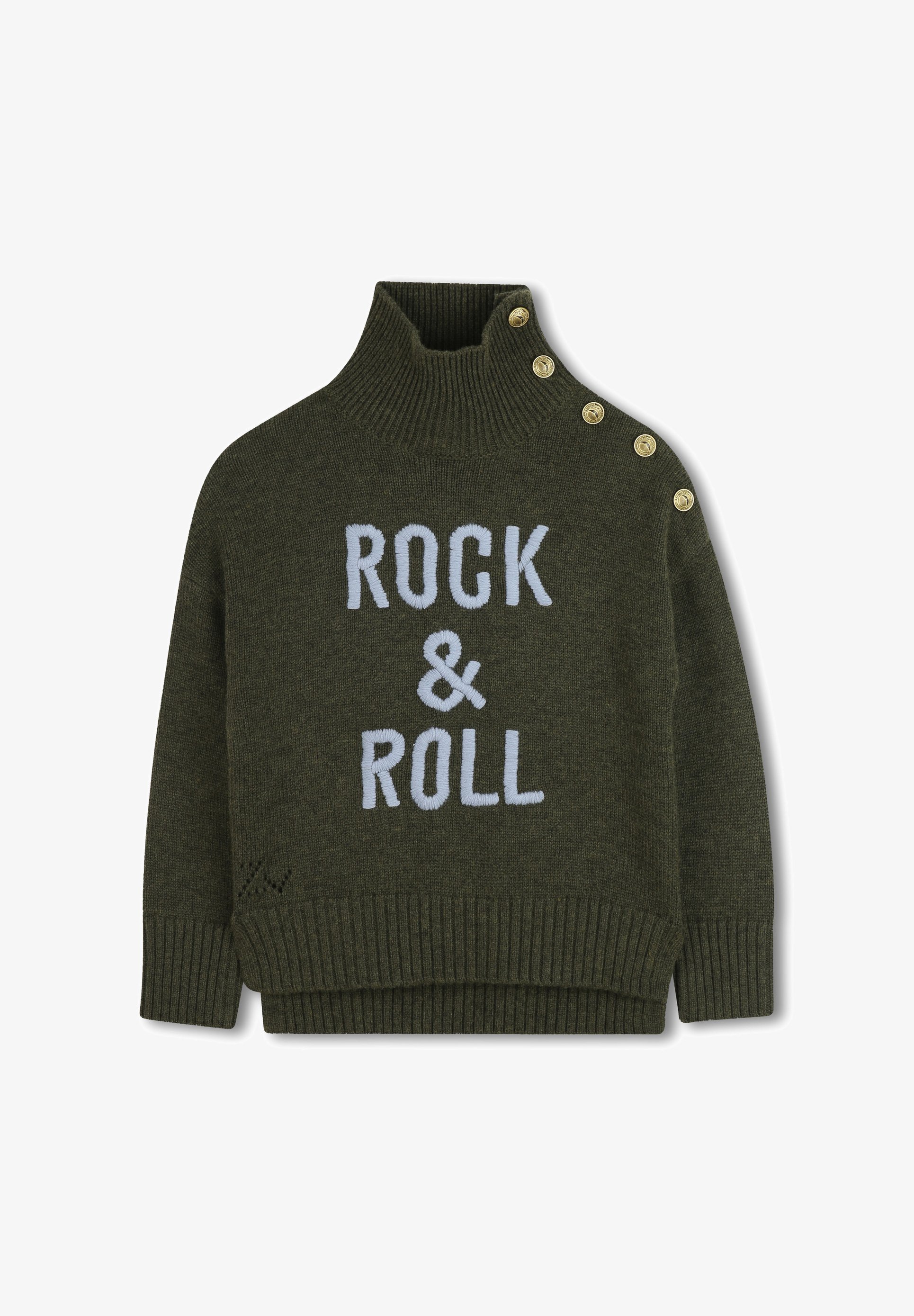 Zadig & Voltaire POLO NECK - Trui - groen gemêleerd
