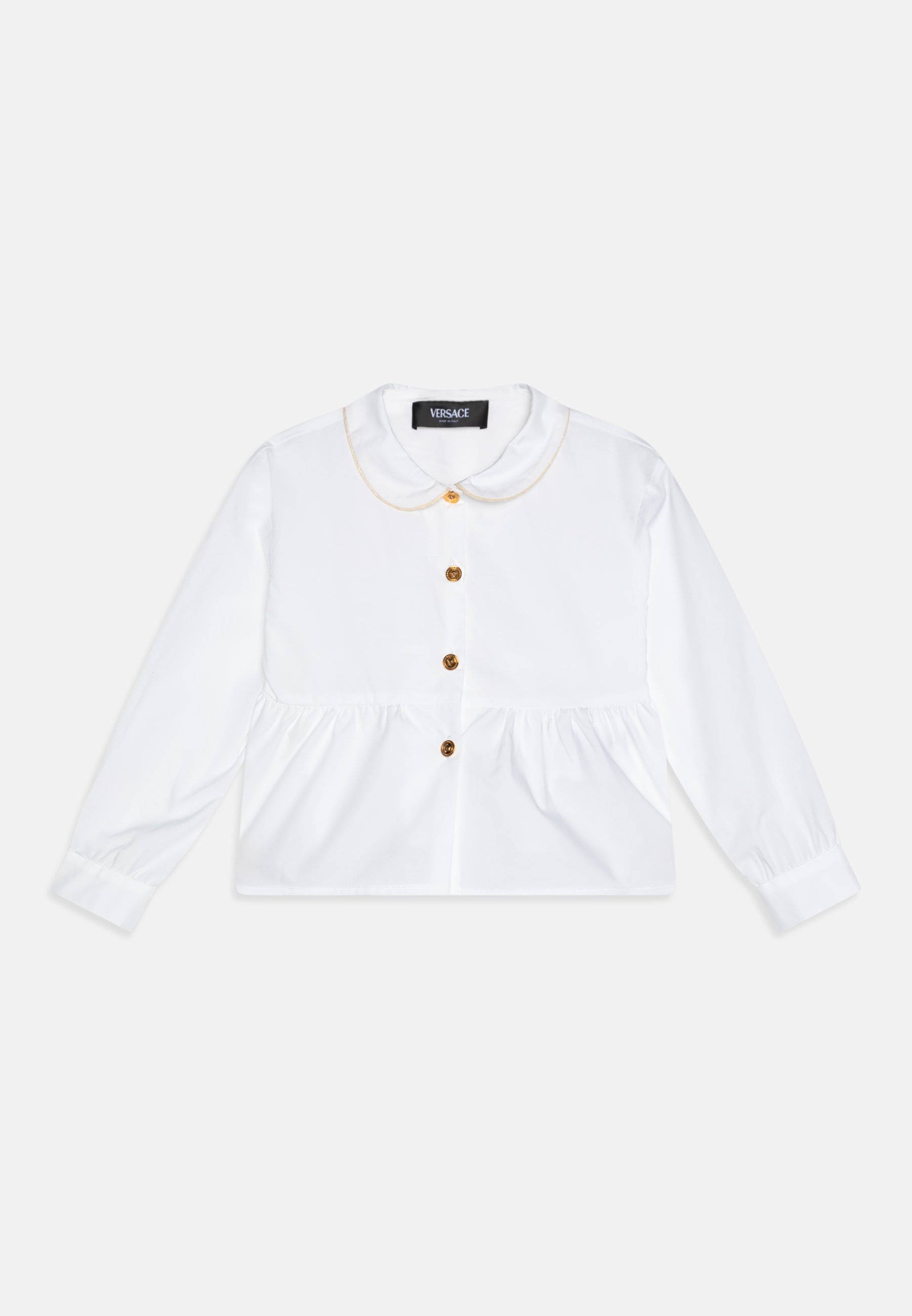 Versace BABY INFORMAL SHIRT MIX CREPE - Gombos blúz - fehér/arany
